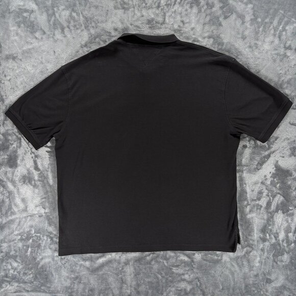 Tommy Hilfiger Polo Shirt XXXL Black Regular Fit New York Embroidered Logo VTG - Picture 6 of 6